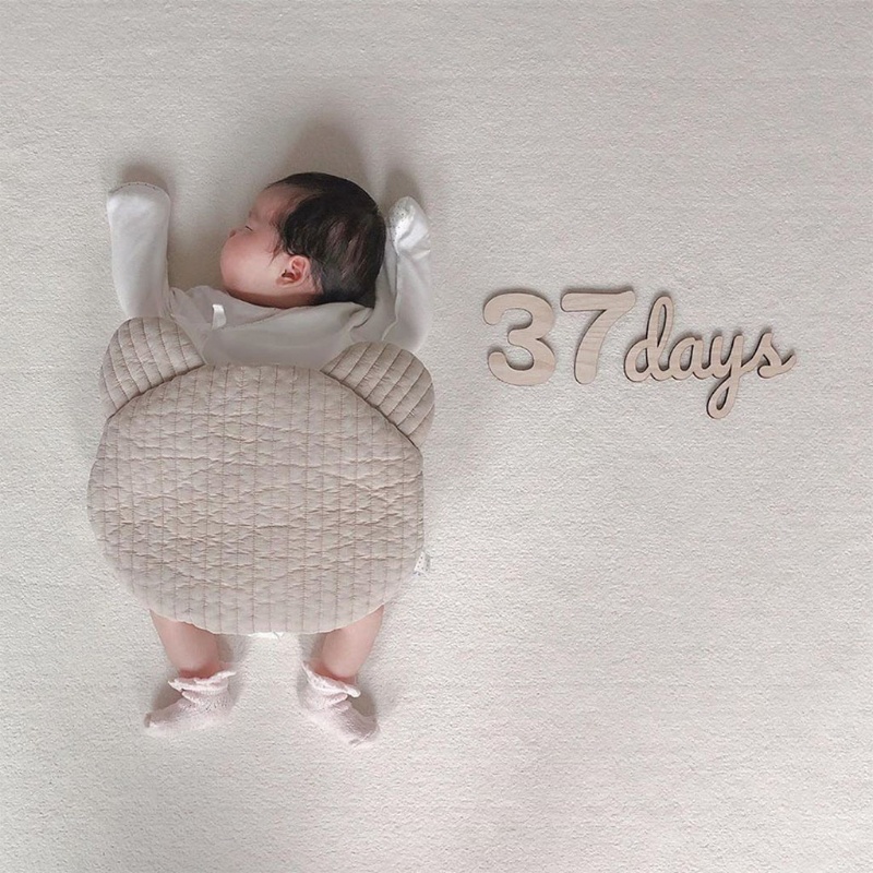Gối ngủ cotton thoáng khí hình gấu thỏ dễ thương cho bé