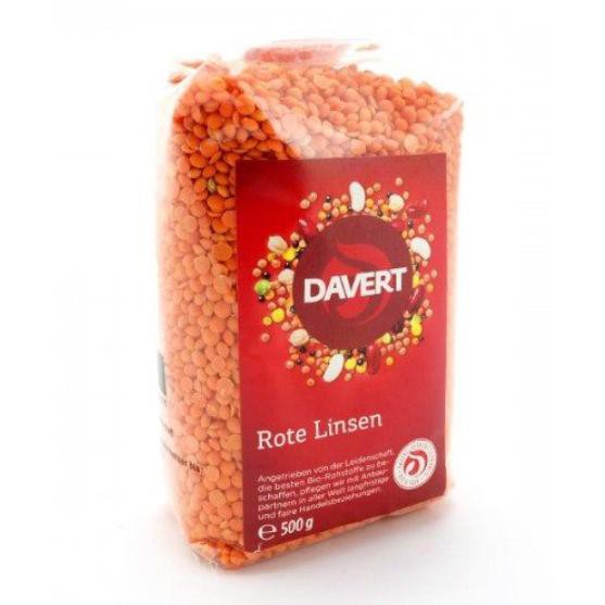 Đậu lăng đỏ hữu cơ Davert 500g