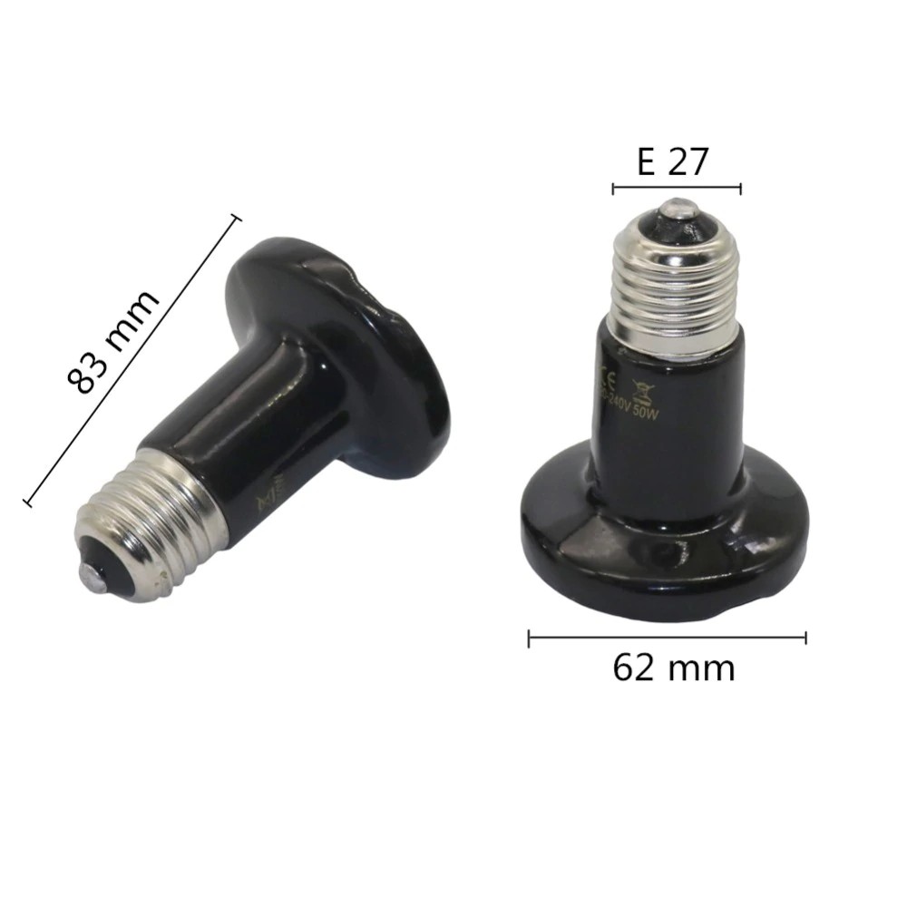 1 Bóng Đèn Sưởi Ấm Cho Bò Sát 25-100w