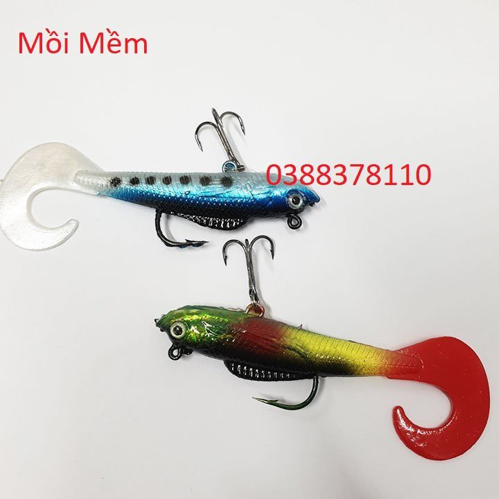 Mồi Cá Mềm Câu Lure, Mồi Giả Câu Cá Cao Cấp - MS1