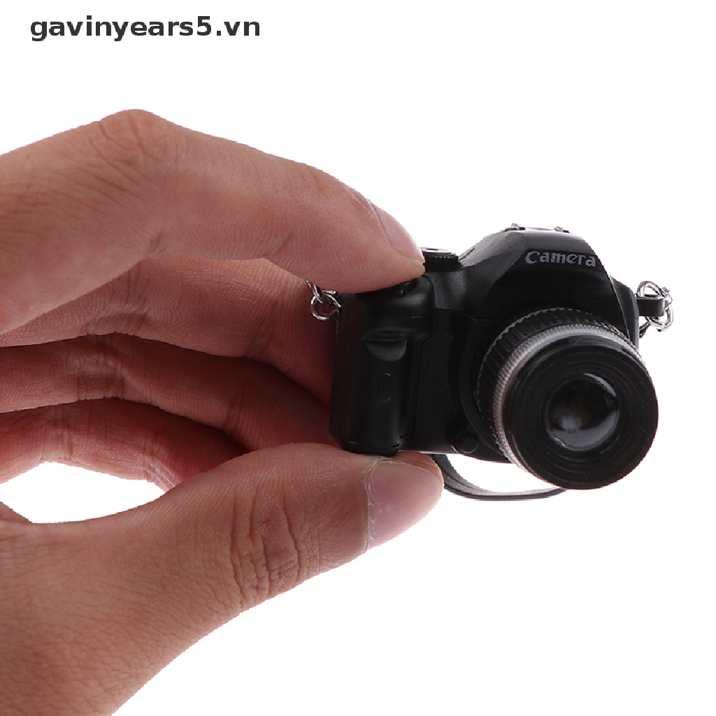 Đồ chơi mô hình máy ảnh SLR kỹ thuật số thu nhỏ cho nhà búp bê