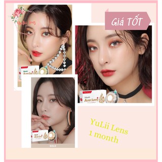 [TẶNG KHAY + DỤNG CỤ ĐEO] Lens mắt 1 tháng không khô cộm rát đỏ , kính áp tròng cận loạn, cận thị có độ từ 0 - 6 độ
