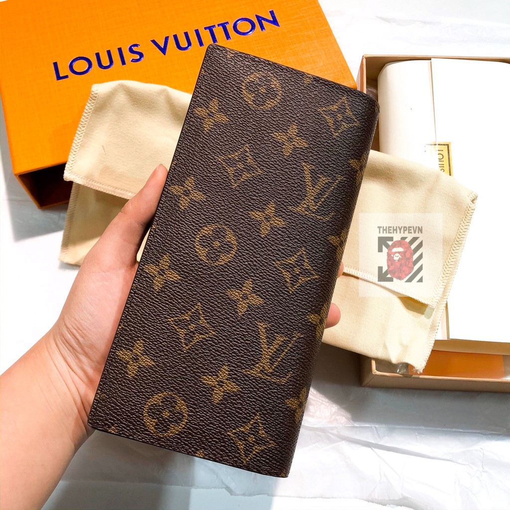 LV LONG WALLET - Ví dài LVBRAZZA (brown) [Mirror Quality]