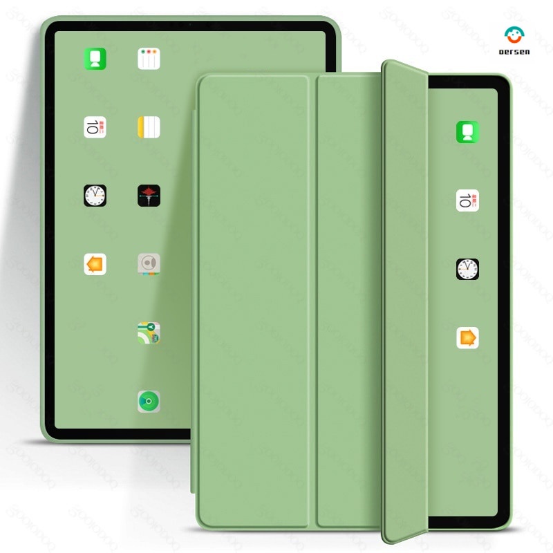Ốp Bao Da PU Viền Silicon Dẻo Nắp Gập Siêu Mỏng Cho iPad 2021 10.2 inch 9th Gen iPad 8th 7th 6th 5th Pro 9.7 Air 1 2 3 4 Mini 6 5 4 3 2 Ốp