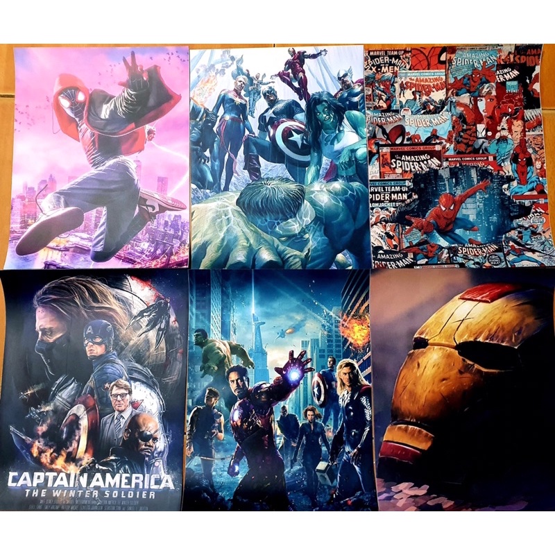 Poster Marvel hình dán tường