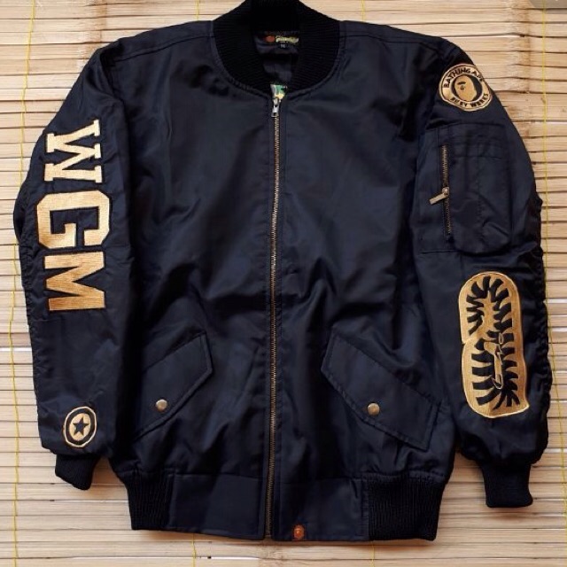 Bape Áo Khoác Bomber Thời Trang Cá Tính