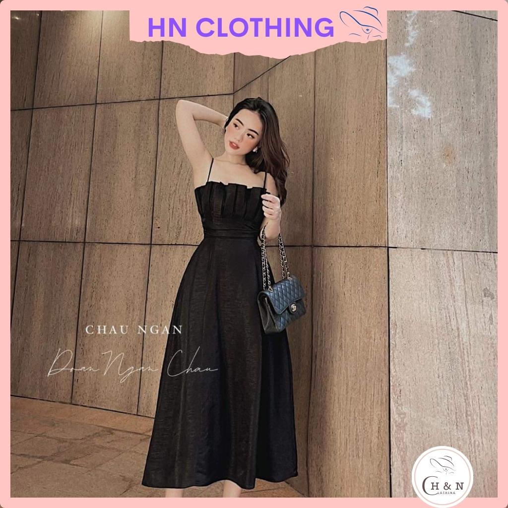 Váy maxi 2 dây xòe dài thiết kế cao cấp dự tiệc trẻ trung xinh xắn HN CLOTHING | WebRaoVat - webraovat.net.vn