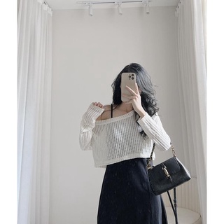Set váy 2 dây kèm áo lưới by Samhyewear
