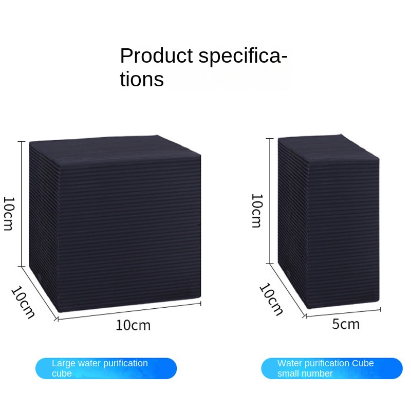 Khối Than Hoạt Tính Khử Mùi Hôi Và Phân Hủy Chất Lượng Nước Mạnh Và May Bể Cá Sinh Thái