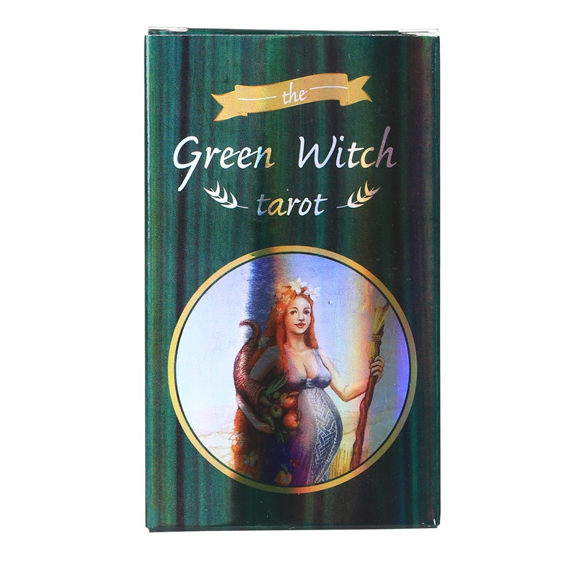 Bộ bài Green Witch Tarot (Phiên bản Đặc Biệt) lá óng ánh