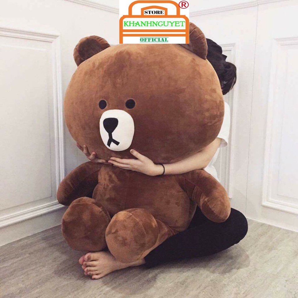 Gấu bông ôm Brown kích thước 1m4 Cao 1m2