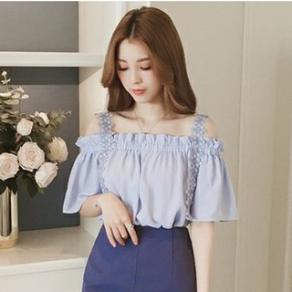 Áo trễ vai sơ mi cực yêu cho teen