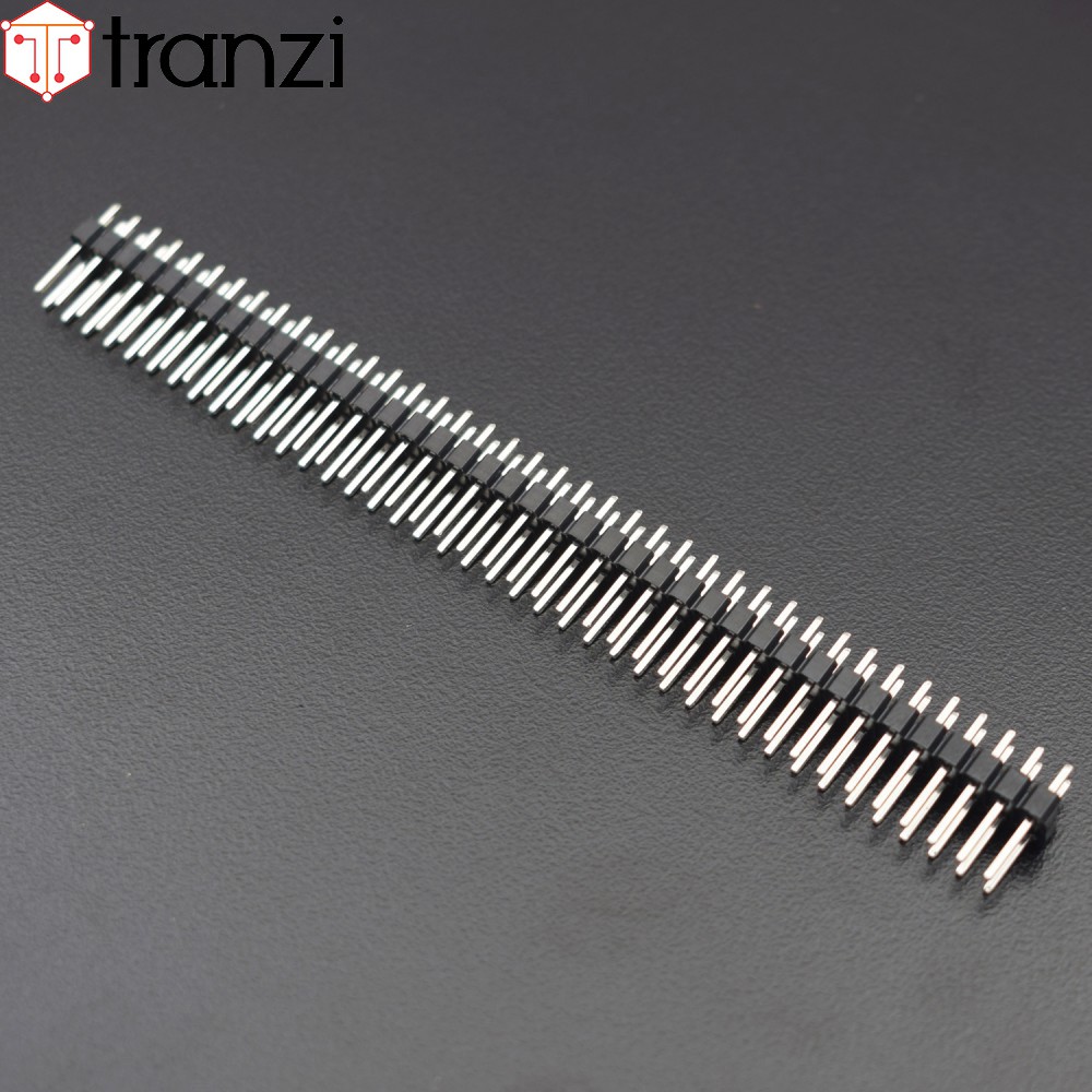 Giăm cắm 2.54mm đôi đực thẳng 2x40P 11.34mm đen - túi  5 cái