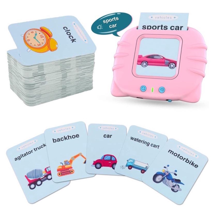 Máy Đọc Thẻ Flashcard Tiếng Anh Dành Cho Trẻ Em 510 từ vựng