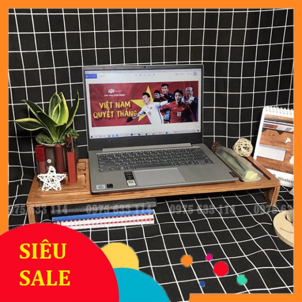 Kệ máy tính ❤️FREESHIP❤️ Kệ gỗ để laptop, màn hình máy tính nhỏ gọn siêu xinh