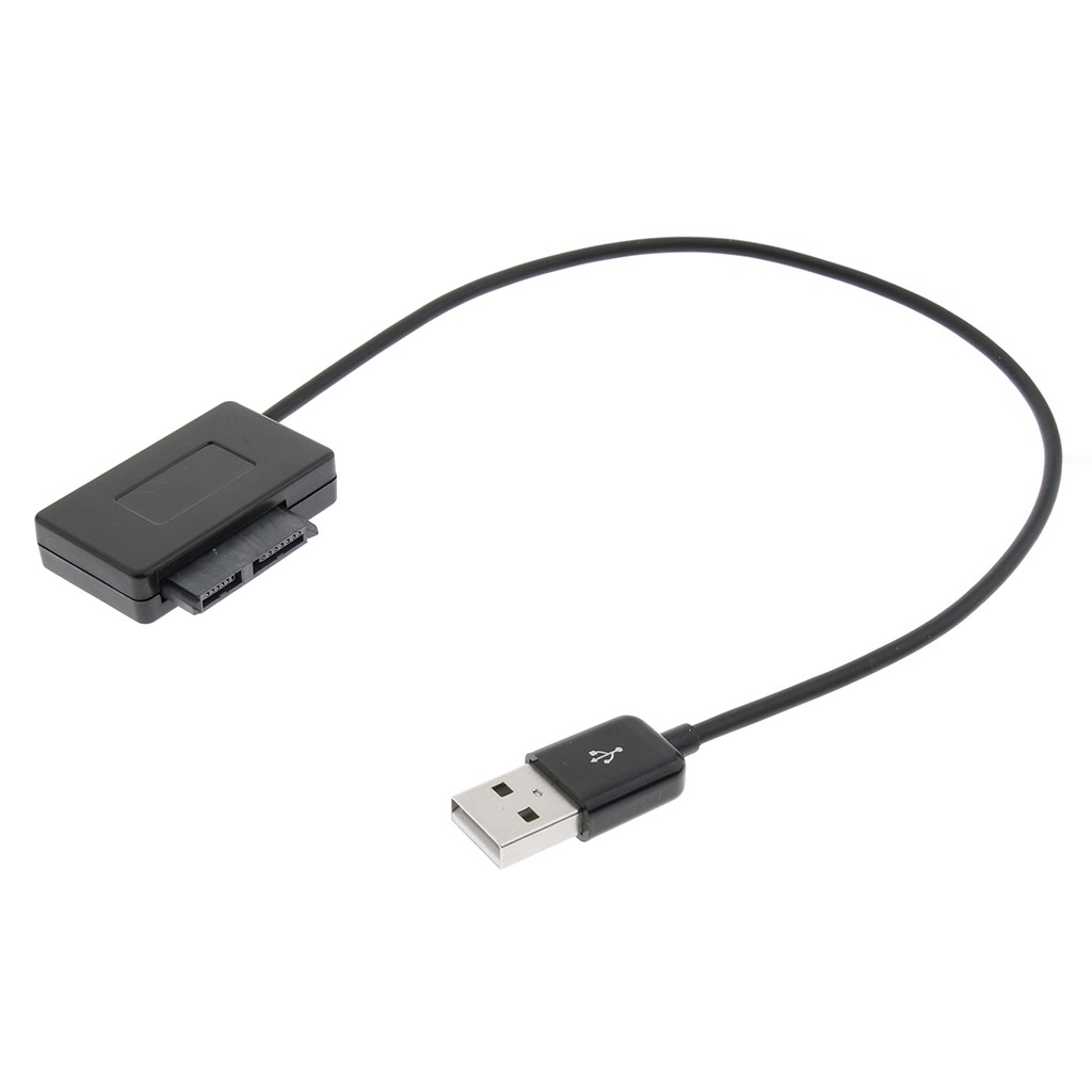 Dây cáp chuyển đổi USB 2.0 sang 7 + 6 13pin slimline SATA cho Laptop CD / DVD ROM