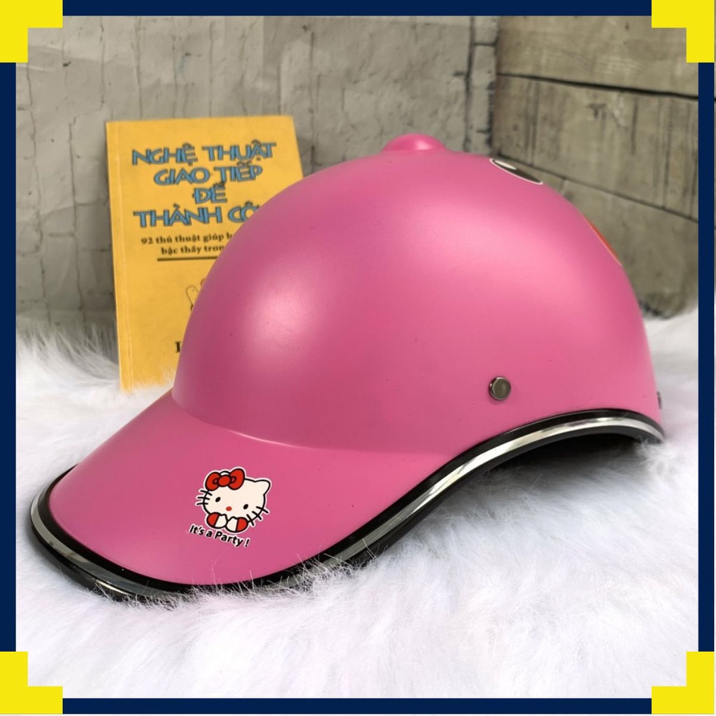 🌼FREE SHIP🌼 Nón Bảo Hiểm Kết Nữ Khoét Lỗ Thời Trang Tem chọn Ngẫu Nhiên