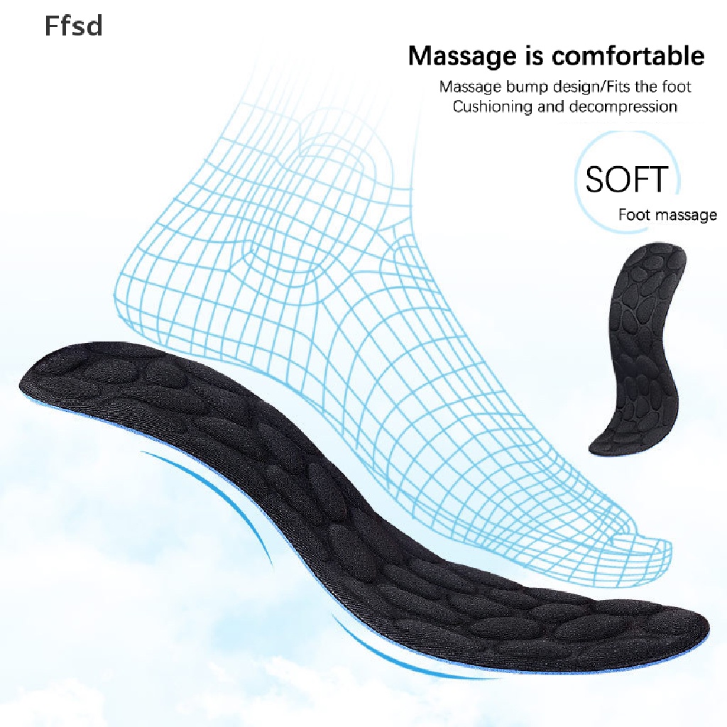 {Ffsd} Đế Lót Giày Thể Thao Mềm Mại Hấp Thụ Sốc Có Thể Cắt Rời Thông Thường * Hot