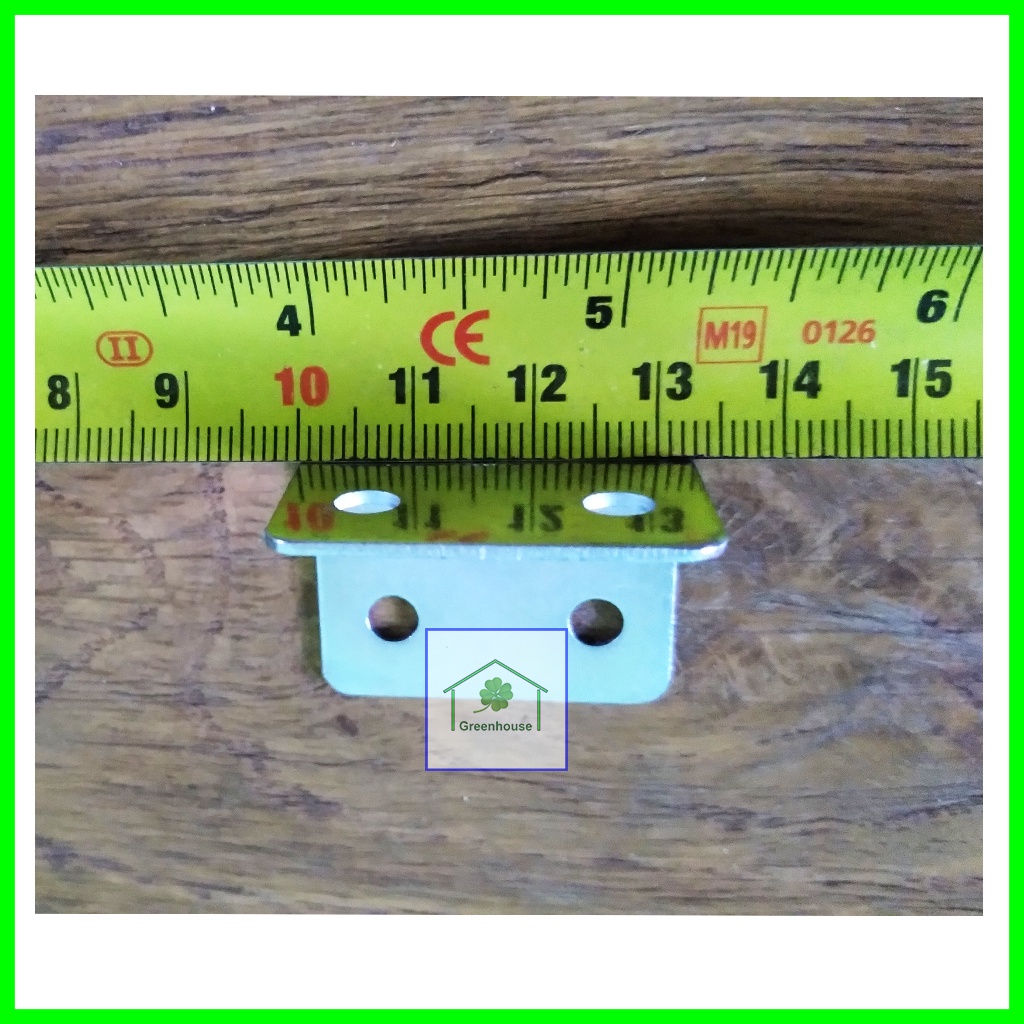 Combo 5 Bát sắt ke góc, pát ke vuông 2.5cm trang trí sửa chữa nhà cửa, đồ gỗ nội thất Greenhouse - Ngôi Nhà Xanh