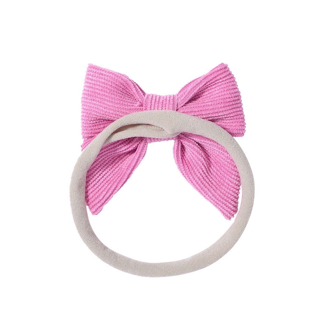 KIDSBOWS 1 băng đô nơ màu trơn dễ thương cho bé gái