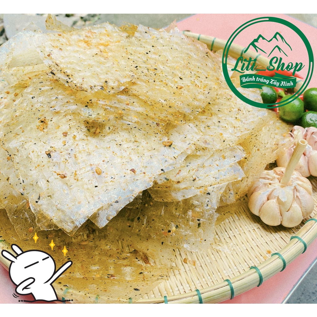 Bánh tráng Vuông trộn Rong biển 500Gr