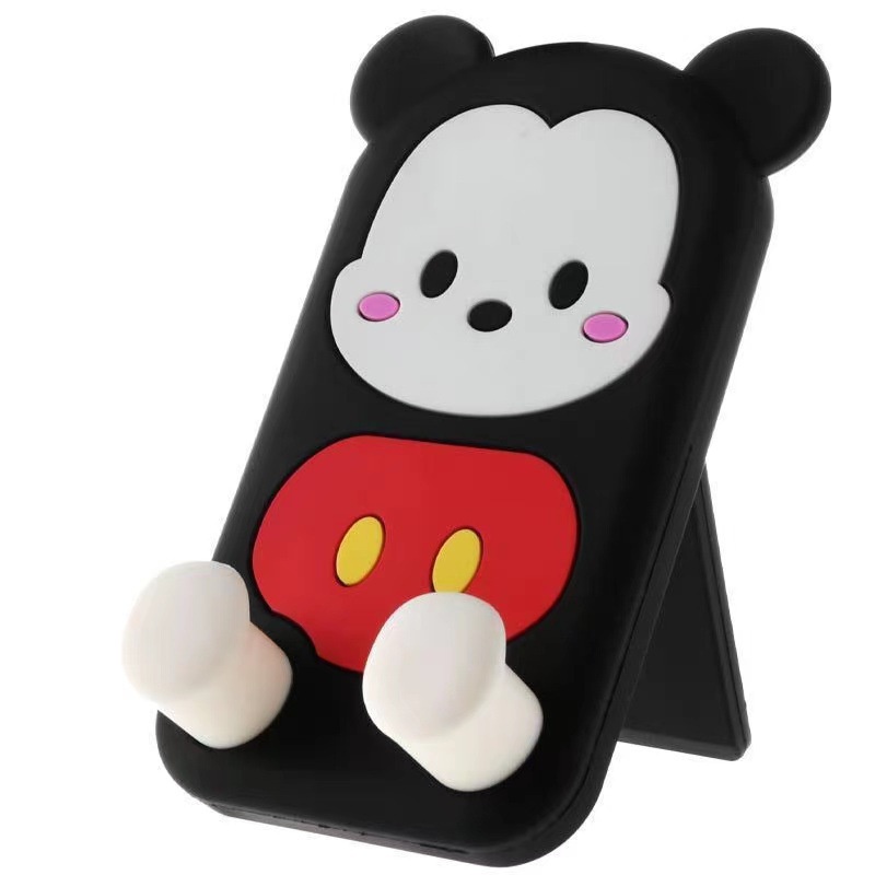 DISNEY Giá Đỡ Điện Thoại/Máy Tính Bảng Hình Chuột Mickey/Minnie/Minnie Đáng Yêu Có Thể Gấp Gọn