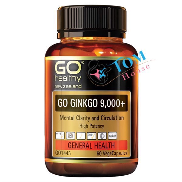 Viên uống bổ não Go Ginkgo 9000, lọ 60 viên