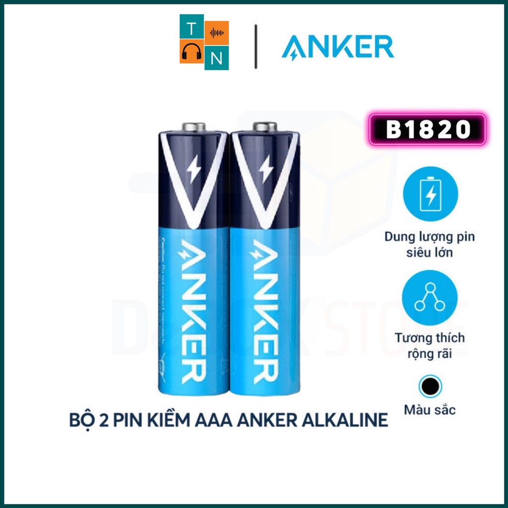 【Giao nhanh】Pin Kiềm AAA ANKER Alkaline (Bộ 2 Pin/4 Pin) - B1820