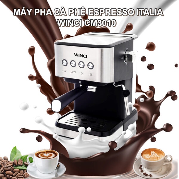 Máy pha cà phê, máy pha cafe tự động, Công nghệ cao cấp từ Ý, Thời gian pha 15-25 giây !