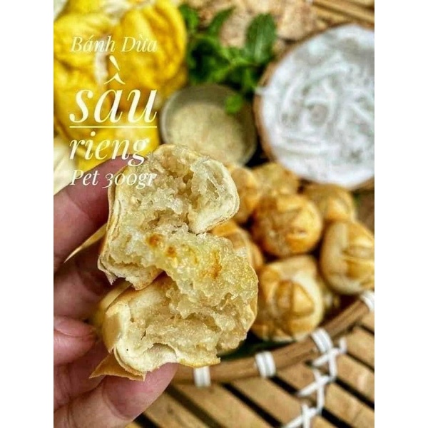 Bánh Dừa sầu riêng (  Hủ 300gr)