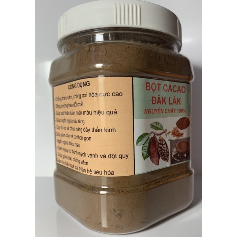 Bột cacao nguyên chất đăk lăk 500gr