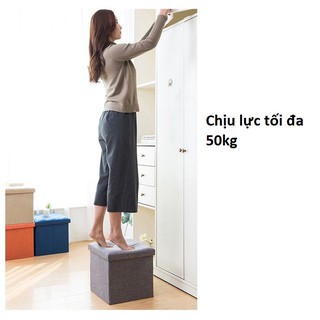 Hộp đựng đồ làm ghế ngồi chắc chắn, thùng để đồ gấp gọn khi không dùng
