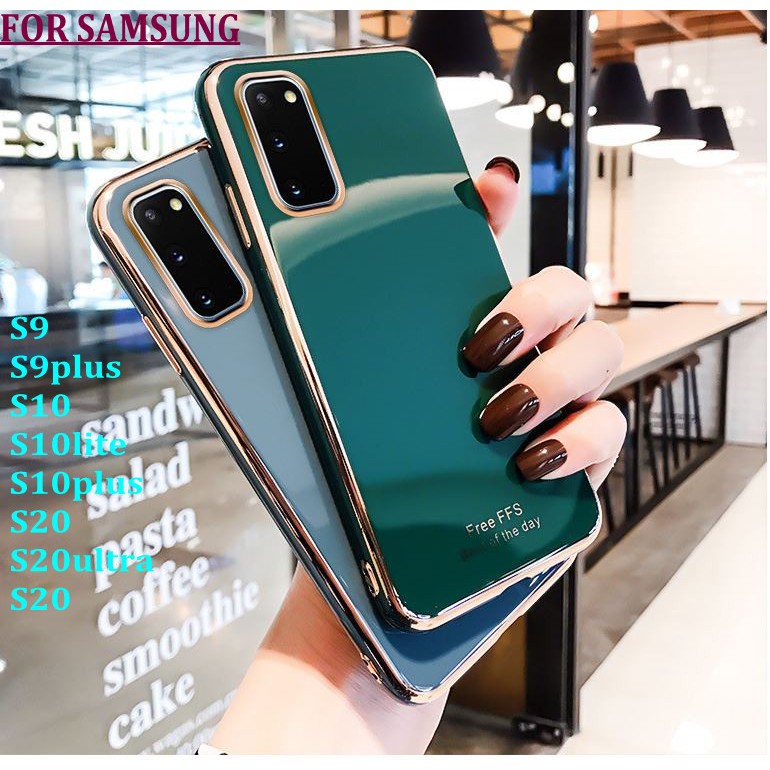 Ốp điện thoại TPU mạ điện 6D cho Samsung S20 S9 S9plus plus S10 s10lite S10plus S20u ultra S20plus
