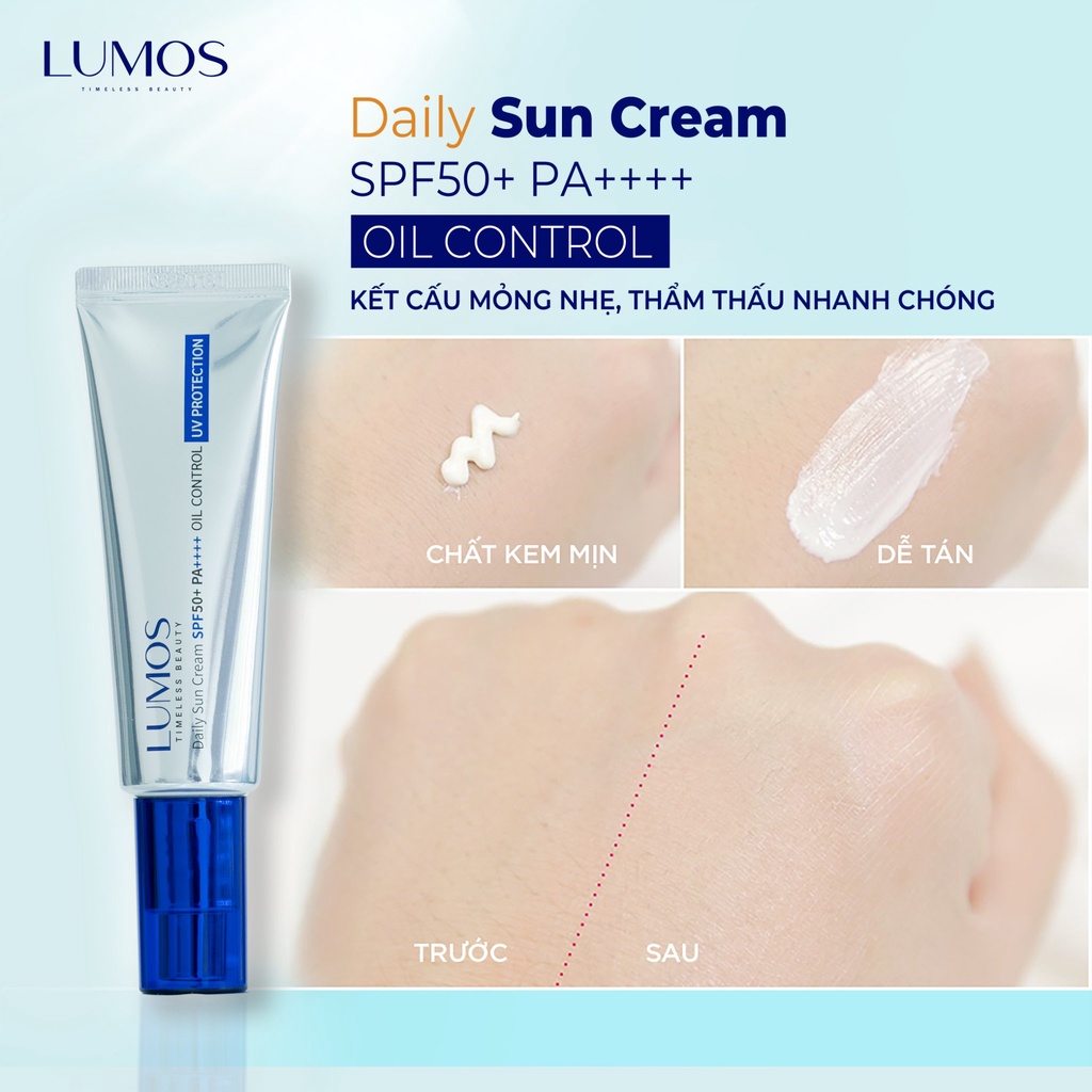 Kem Chống Nắng Lumos Phổ Rộng Kiềm Dầu - Lumos Sun Cream