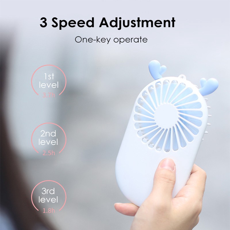 Thiết lập số ba Thiết bị Điều chỉnh nhỏ Cái USB dễ thương Đó là quạt cầm tay