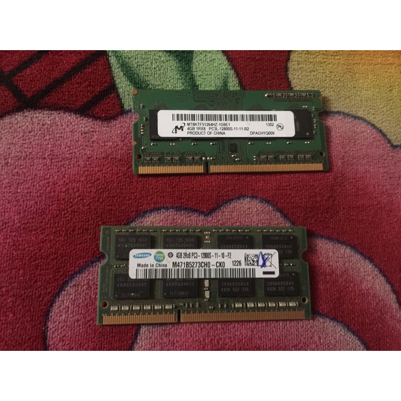Ram 4g pc3 pc3l các loại cho Laptop