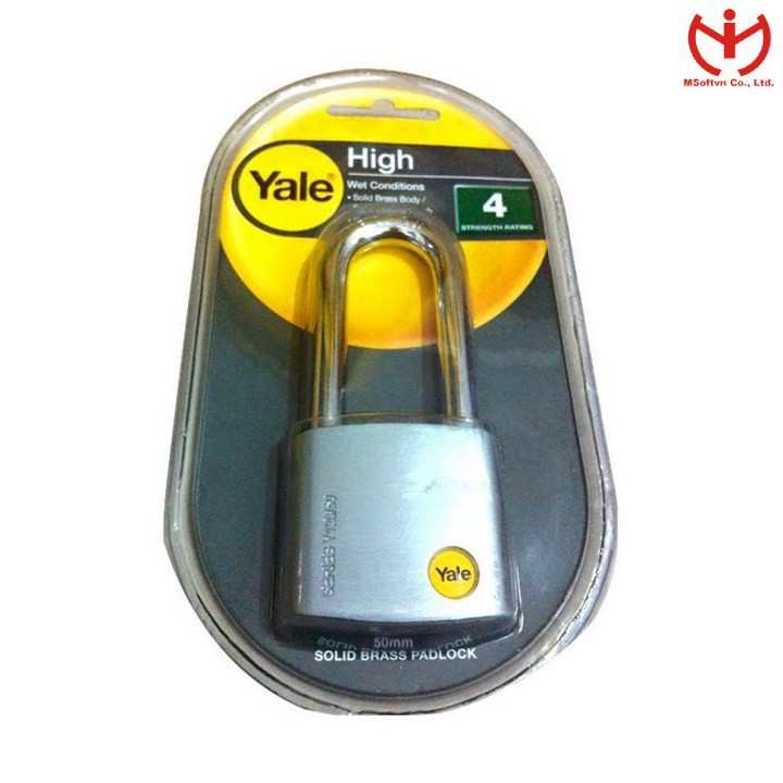 [Hỏa tốc HCM] Ổ khóa Yale 5 phân càng dài chìa răng Y120/50/163/1 - MSOFT