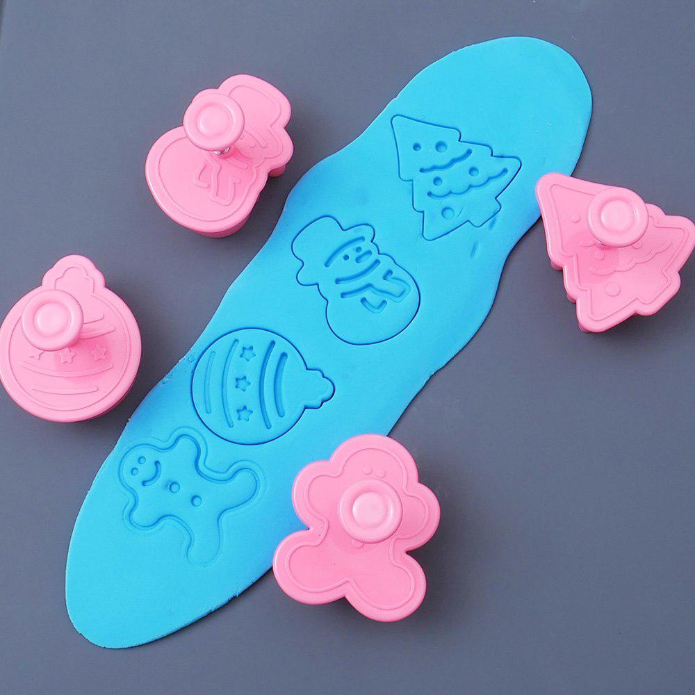4pcs Cookie Biscuit Mold 3D Cookie Plunger Cutter DIY Baking Mould