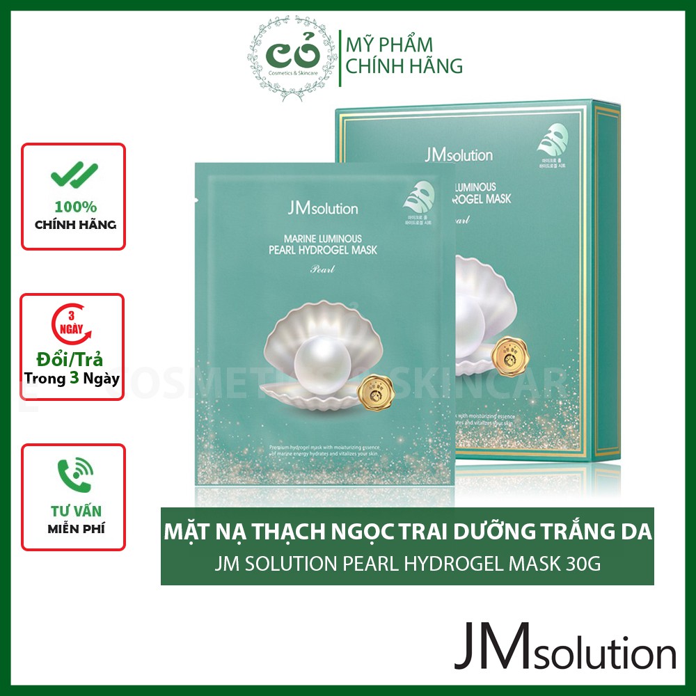 Mặt Nạ Thạch JM Solution Hydrogel Mask 30g - Dưỡng Trắng Da, Chống Lão Hoá. Nâng Cơ