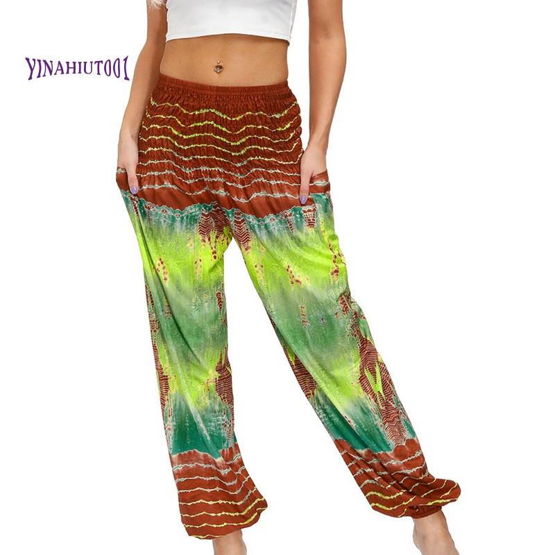 Quần Dài Ống Rộng In Họa Tiết Phong Cách Bohemian Dành Cho Nữ | BigBuy360 - bigbuy360.vn