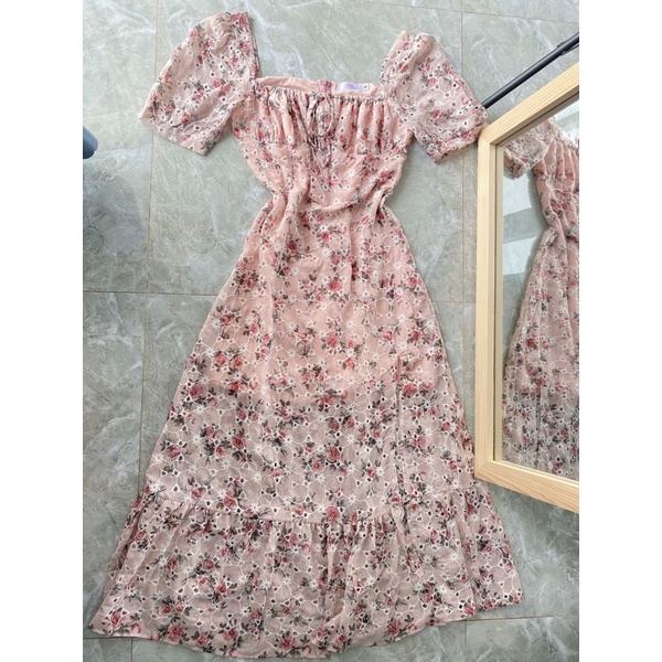 váy tiểu thư maxi