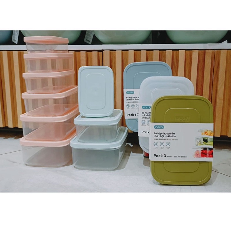 Hộp đựng thực phẩm chữ nhật 3 Size Lớn 750 - 1500 - 2500ml
