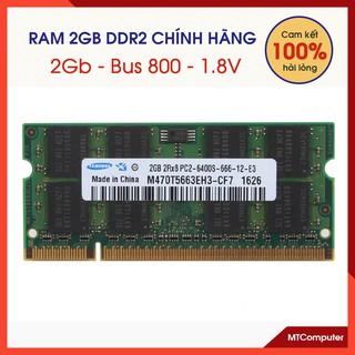 Ram Laptop 2GB DDR2 Bus 800 (Hàng Chính Hãng)