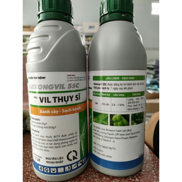 Thuốc trừ bệnh An Vil thụy sĩ  5sc chai 1 lít  Tiêu diệt Đốm lá -rỉ sắt -thán thư -Thối nhũng