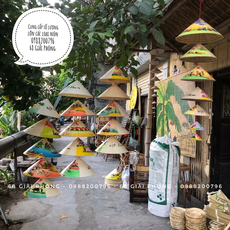 Dây nón trang trí nhà hàng, hội chợ quê, decor
