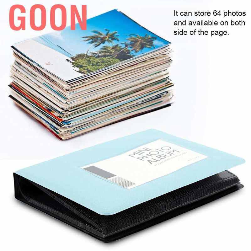 Goon 64 Pockets 3 Inch Mini Polaroid Photo Album for Fujifilm7s/8/25/50s/90 Picture Case Storage