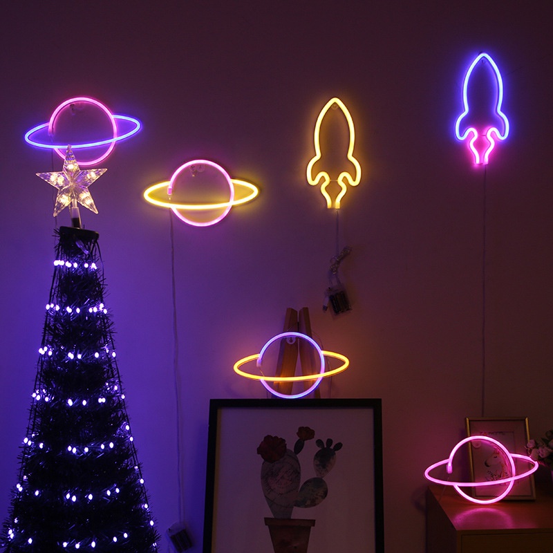 Đèn LED Tiktok trang trí, đèn decor phòng ngủ nhiều mẫu led neon