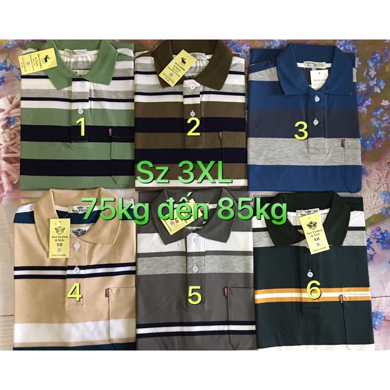 [HÌNH THẬT + CLIP] ÁO THUN NAM SỌC VẢI ĐẸP 45KG-85KG | BigBuy360 - bigbuy360.vn