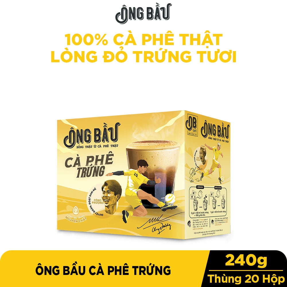 Ông Bầu OB Café Cà Phê Trứng Hộp 240g