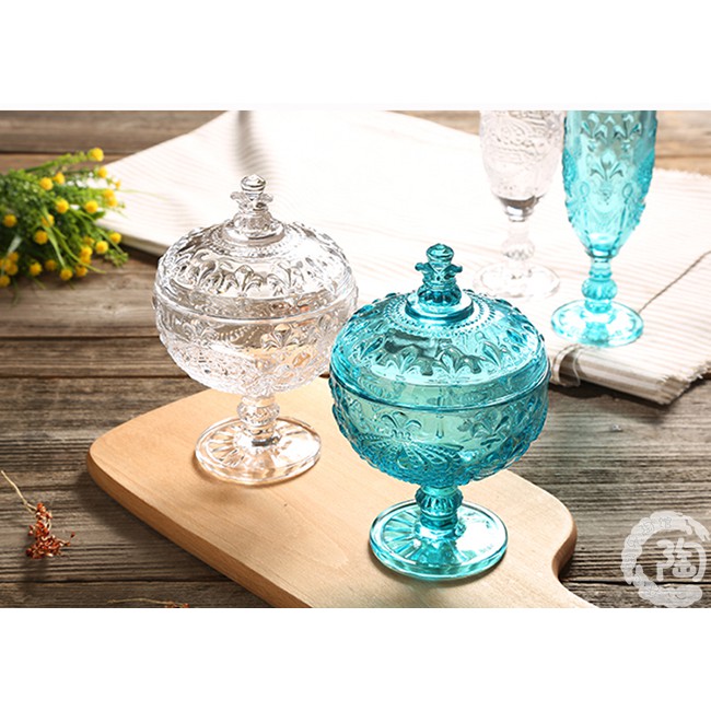 Ly Thủy Tinh Uống Rượu Cocktail Phong Cách Retro Châu Âu